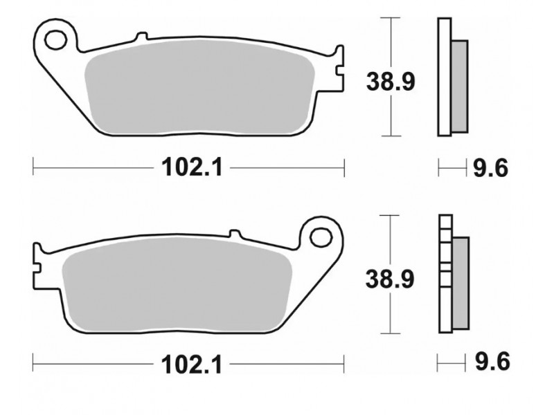 Гальмівні колодки SBS Standard Brake Pads, Ceramic 630HF